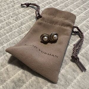 David Yurman Pearl Earrings